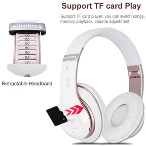 Headphone Arvin Sport 6S Dobrável Fone de Ouvido Sem Fio Bluetooth 5.0