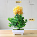 Planta Artificial Bonsai Colorido com Vaso para Decoração