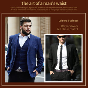 Cinto de Couro Masculino Casual Modelo Executive