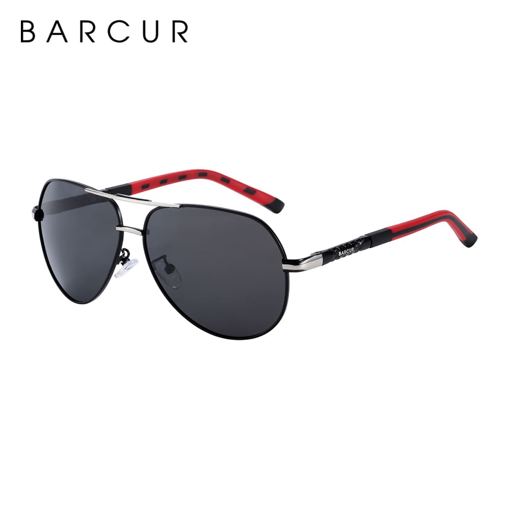 Óculos de Sol Aviador Masculino de Alumínio Polarizado Classic Vintage Barcur