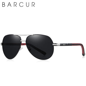 Óculos de Sol Aviador Masculino de Alumínio Polarizado Classic Vintage Barcur
