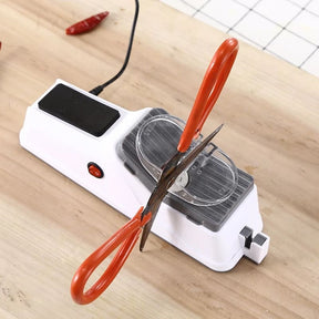 Amolador e Afiador de Facas e Tesoura Elétrico USB