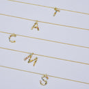 Colar de Prata 925 com Pingente Letra Inicial