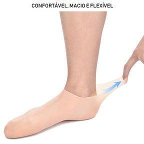 Meia de Silicone para Hidratar os Pés