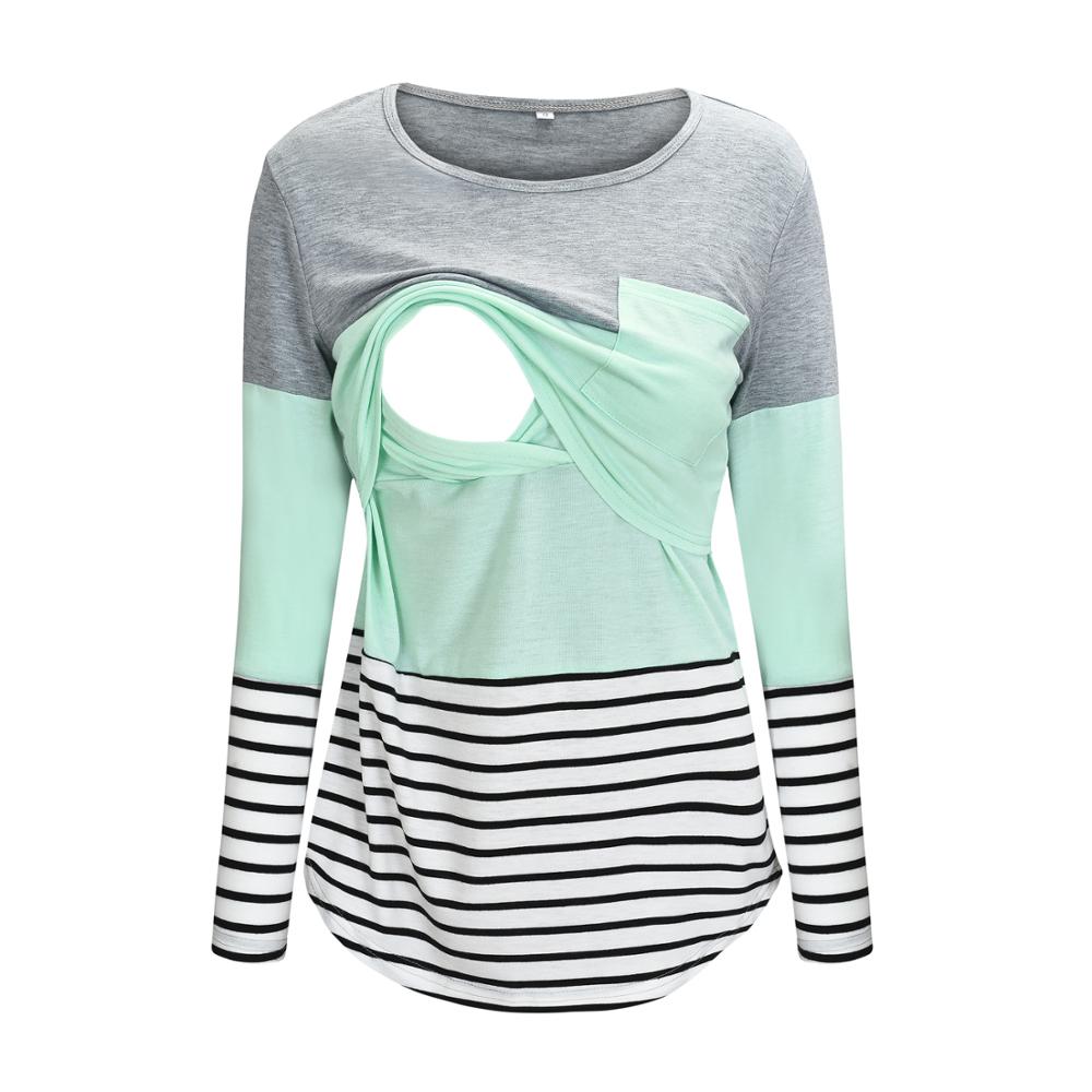 Camiseta Manga Longa com Abertura para Amamentação