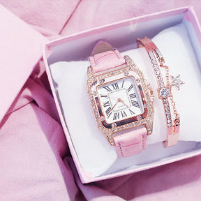Relógio Feminino de Pulso Analógico Quartzo Casual com Bracelete Sky Ladies