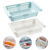 Kit de Cesta Organizadora Extensível para Cozinha Quarto Banheiro
