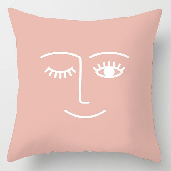 Capa para Almofada Decorativa Estampada com Zíper Home Decor 45*45cm
