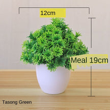 Vasos com Plantas Artificiais Bonsai para Decoração