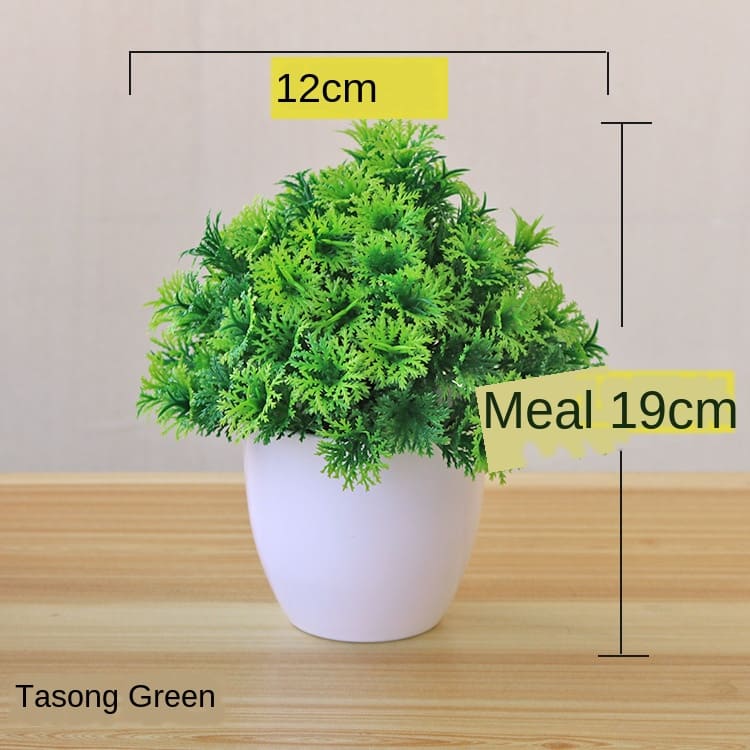Vasos com Plantas Artificiais Bonsai para Decoração