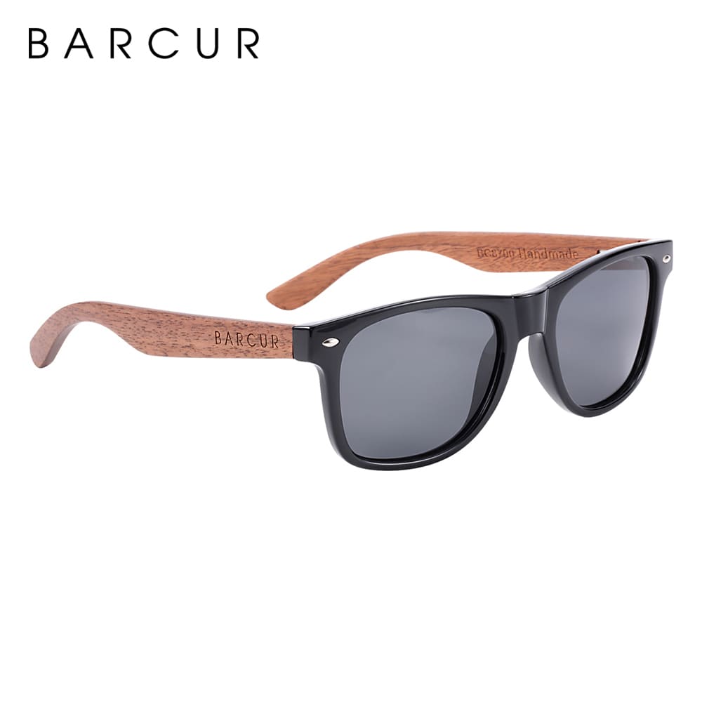 Óculos de Sol Masculino Madeira Pine Polarizado Barcur