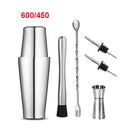 Kit Bartender Coqueteleira Profissional Peças Inox Drinks Coquetéis 550ML 750ML