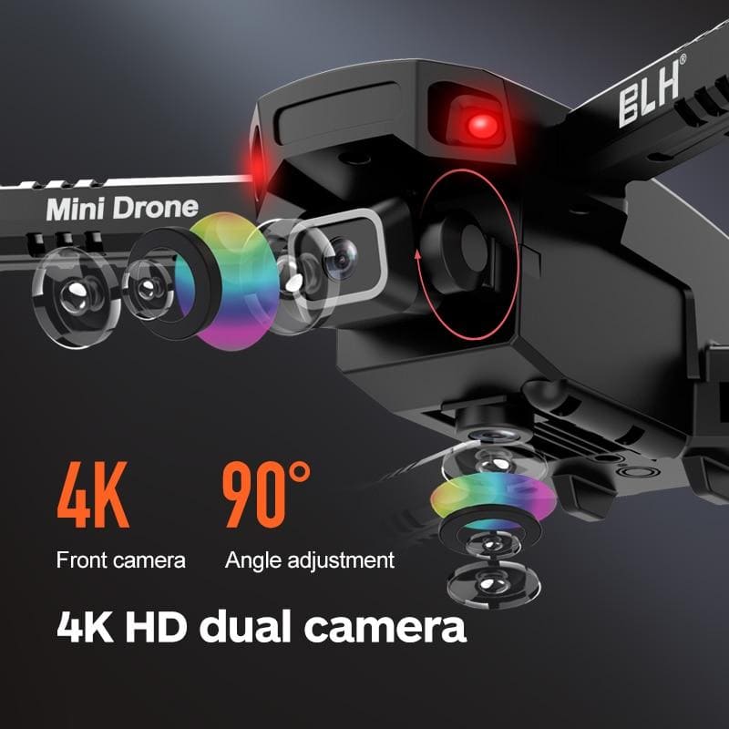 Mini Drone RC K9 4K 1080P HD Quadcopter Dual Câmera WiFi