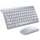 Kit Teclado e Mouse Sem Fio para PC 2.4g Ultra Fino Wireless