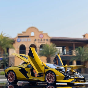 Miniatura Lamborghini Carrinho de Colecionador Sian FKP 37 1:18 Burago