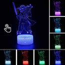 Luminária Abajur Led 3D Luz Noturna Star Wars Guerra nas Estrelas