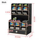 Organizador de Mesa Escritório Madeira Multifuncional