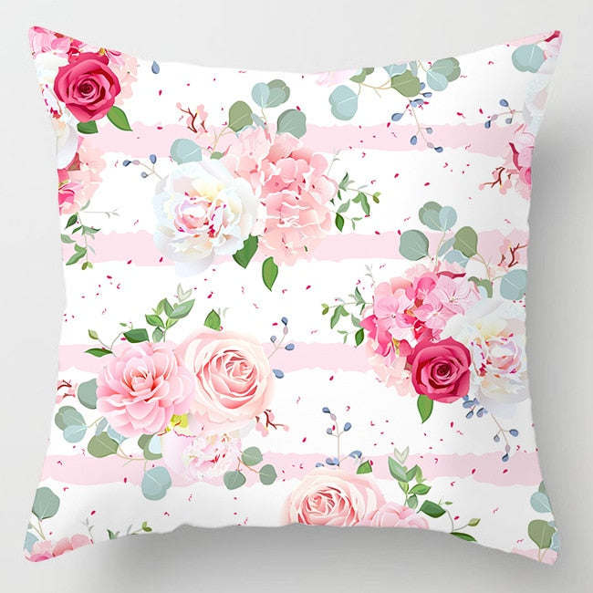 Capa para Almofada Decorativa Estampada com Zíper Home Decor 45*45cm