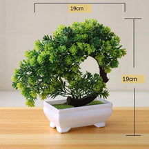 Vasos com Plantas Artificiais Bonsai para Decoração