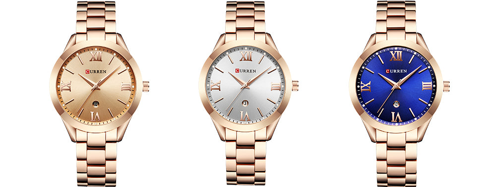 Relógio de Pulso Feminino Luxo Curren