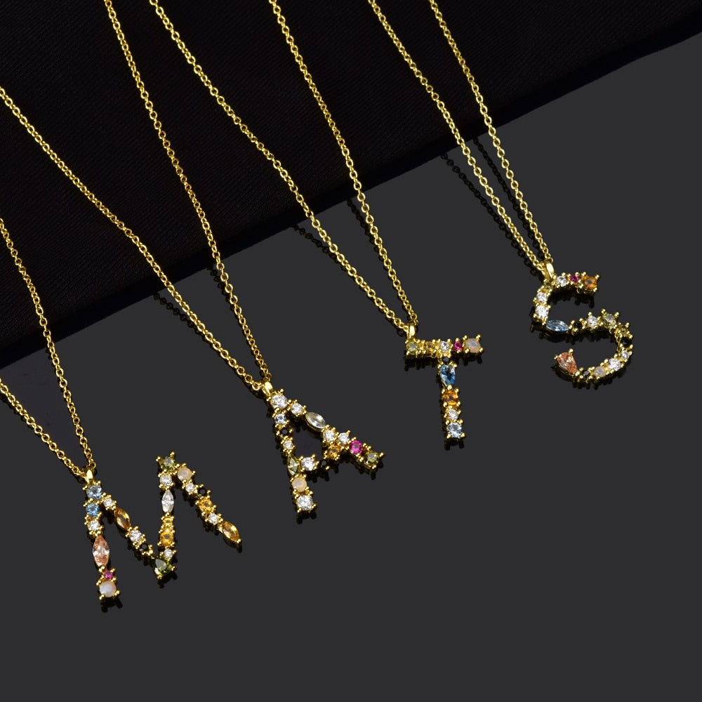 Colar de Prata 925 com Pingente Letra Inicial