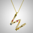 Colar de Prata 925 com Pingente Letra Inicial