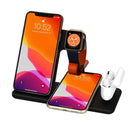 Base Estação De Carregamento Sem Fio 4 Em 1 iPhone AirPods Apple Watch Samsung