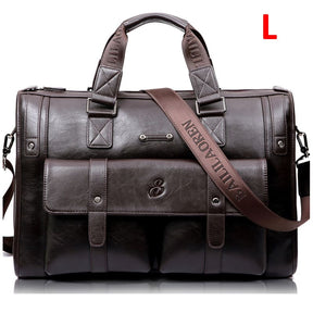 Pasta Masculina Executiva Maleta de Couro Legítimo Wellvo Handbag