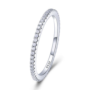 Anel Feminino Minimalista de Prata 925