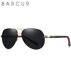 Óculos de Sol Aviador Masculino de Alumínio Polarizado Classic Vintage Barcur