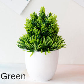 Vasos com Plantas Artificiais Bonsai para Decoração