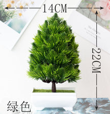 Vasos com Plantas Artificiais Bonsai para Decoração