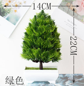 Vasos com Plantas Artificiais Bonsai para Decoração