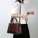 Bolsa Feminina Transversal Tiracolo de Couro Genuíno Vintage Libarrecy