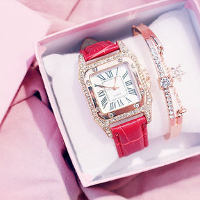 Relógio Feminino de Pulso Analógico Quartzo Casual com Bracelete Sky Ladies