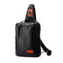 Pochete Bison Denim Transversal Couro Legítimo Original Navy