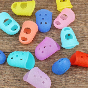 Kit Protetores para Dedos Silicone Tocar Violão Guitarra Baixo