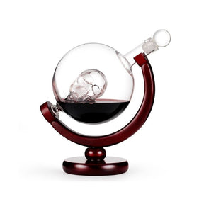 Conjunto Decanter Garrafa com Copos Luxo Vinho Uísque Vodka