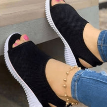 Sandália Feminina Ortopédica Confortável e Ajustável Sponge Mice