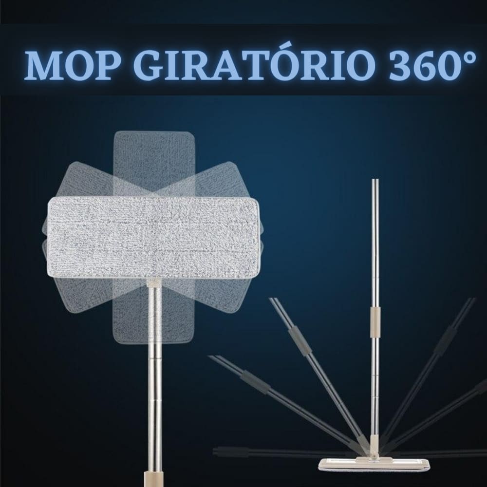 Mop de Limpeza Giratório Esfregão Mágico