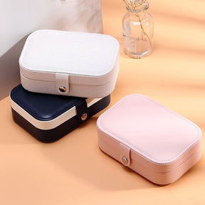 Organizador Portátil de Joias em Couro