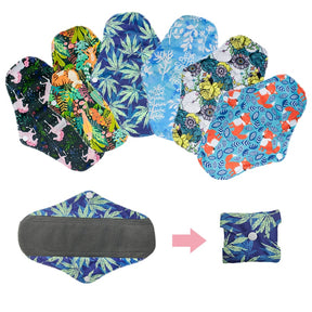 Absorvente de Tecido Estampado Reutilizável