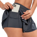Short Feminino Esportivo Fitness com Bolso Interno