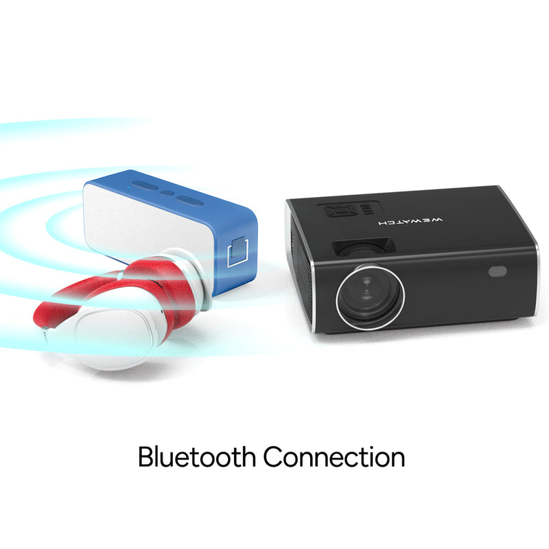 Projetor Wewatch Portátil Full HD 1080p Bluetooth Wifi Modelo V56