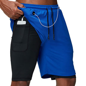 Short de Exercícios para Homens 2 em 1
