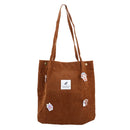 Bolsa de Ombro Aveludada Casual Feminina