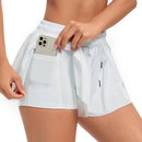 Short Feminino Esportivo Fitness com Bolso Interno