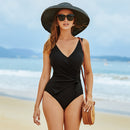 Maiô de Banho Estampado com Decote em V