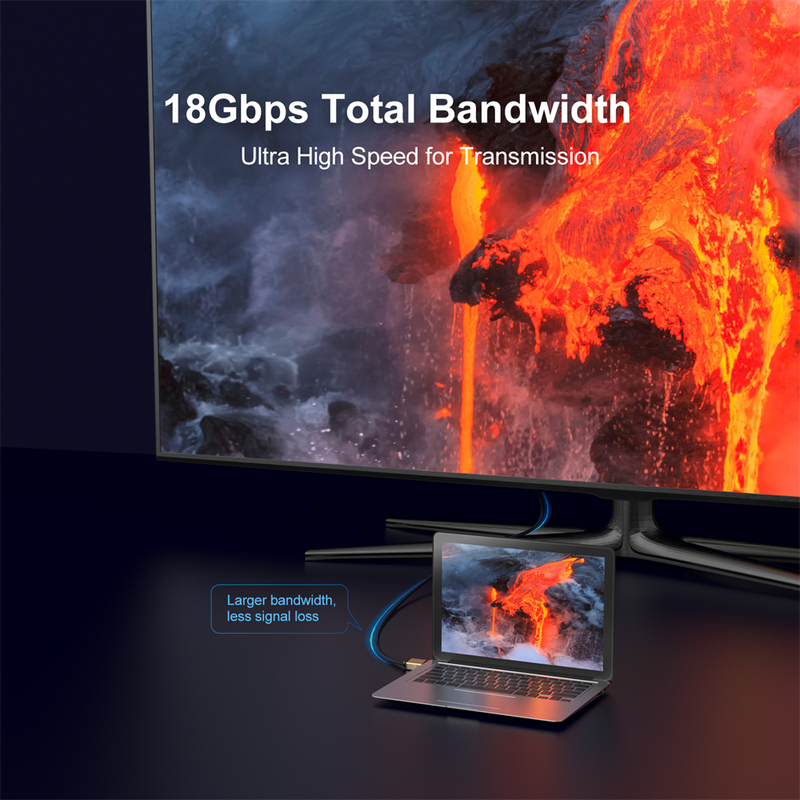 Cabo HDMI Wewatch de Alta Velocidade 18Gbps 4k 60Hz