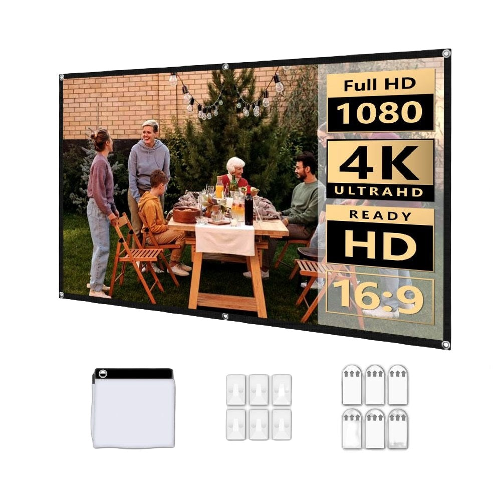 Tela para Projetor Wewatch Portátil e Dobrável 16:9 Full HD 4k
